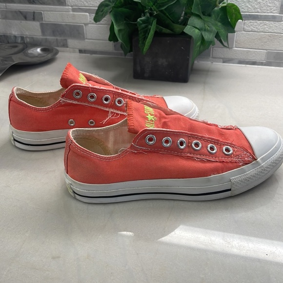 Coral Converse All Star Slip Ons - Picture 4 of 6